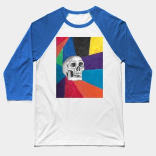 Skull multicolor Baseball T-Shirt